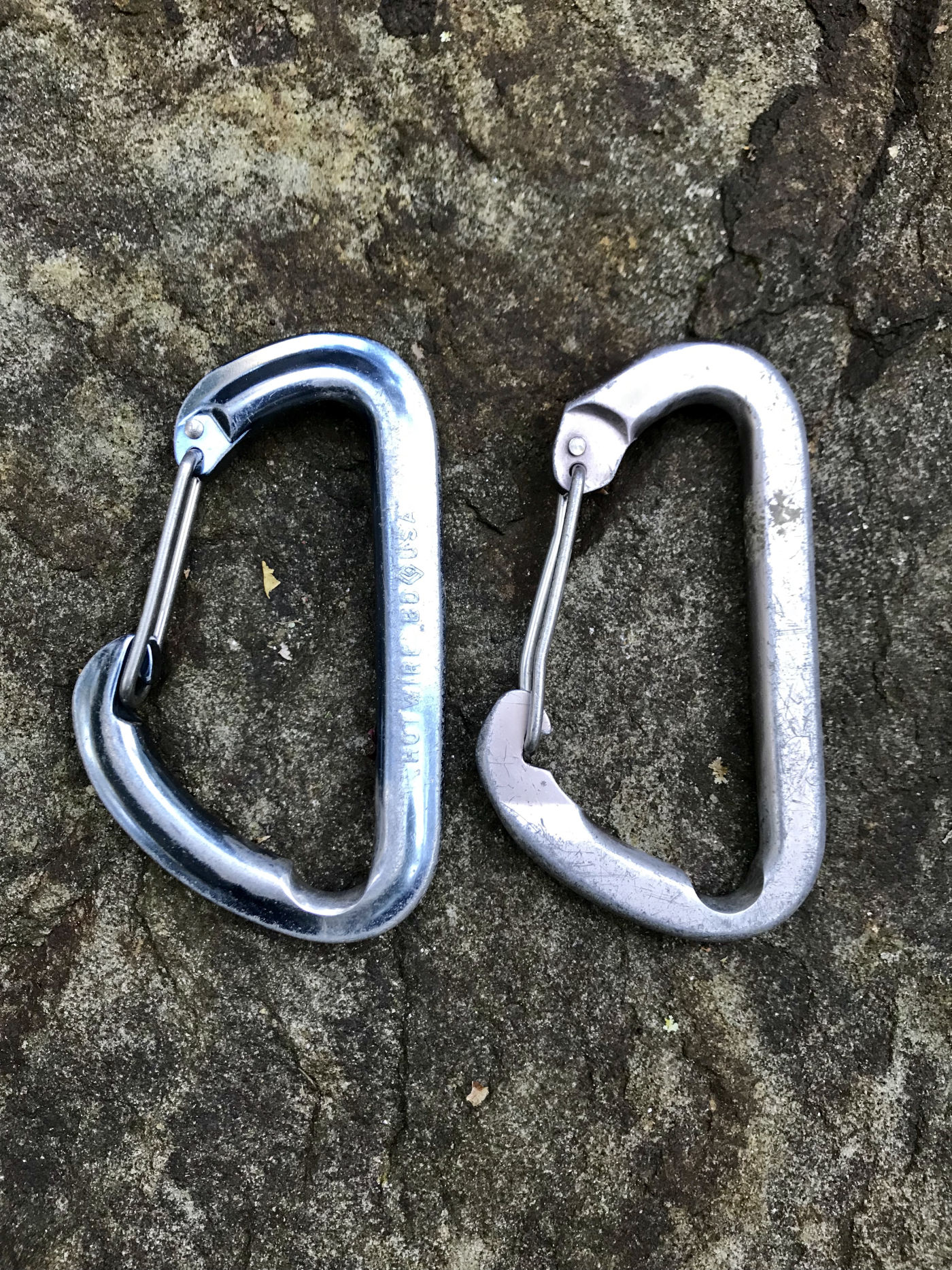 carabiner and rope