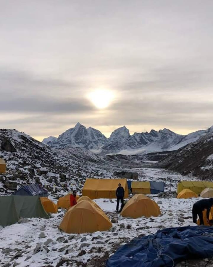 Everest base camp tents