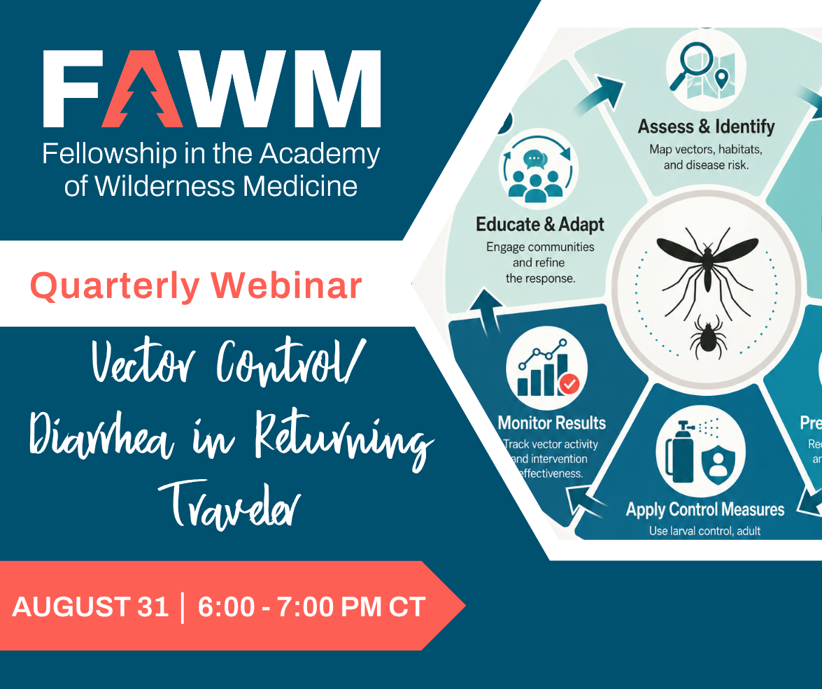 title slide for FAWM Webinar Vector Control